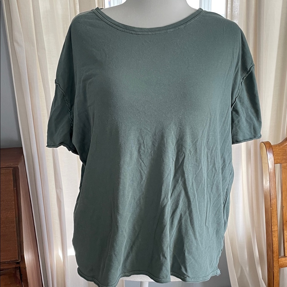 Free People tee (We The Free) Green Short Sleeve Top